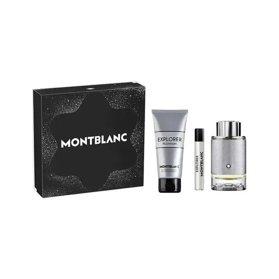 KIT COFFRET MONTBLAC EXPLORER PLATINUM MASCULINO EAU DE PARFUM